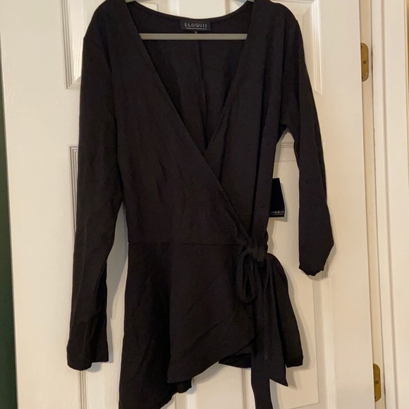 Eloquii peplum wrap top Size 16 - Picture 1 of 4
